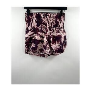 Free People The Way Home Shorts Floral Purple Size Small